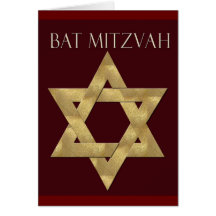 Invitation faite sur commande de Mizvah de batte Carte De Vœux