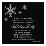 Invitation fascinante noire de fête de vacances (C