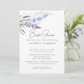 Invitation Fête des mariées d aquarelle florale de lavande ro Zazzle be