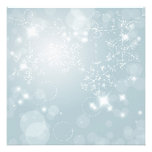 Invitation glaciale de flocons de neige
