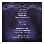Invitation gothique de vampire de coeur d'araignée