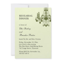 Invitation grande de dîner de répétition de salle 