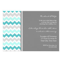 Invitation grise turquoise de renouvellement de vo