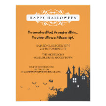 Invitation hantée de partie de Halloween de Chambr