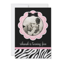 Invitation impertinente et sauvage de fête d'anniv