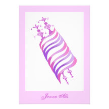 Invitation Jenna Alli Torah rose de bat mitzvah