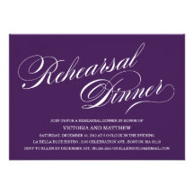 INVITATION LATÉRALE DE DÎNER DE RÉPÉTITION DU MANU