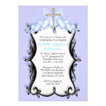Invitation MIGNON bleu de communion/baptême