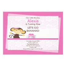 Invitation mignonne d'anniversaire de fille de sin