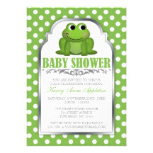 Invitation mignonne de baby shower de point de pol