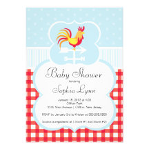 Invitation mignonne de baby shower de rôtissoire d