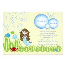 Invitation mignonne de fête d'anniversaire de fill
