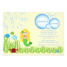 Invitation mignonne de fête d'anniversaire de fill