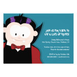 Invitation mignonne de partie d'enfants du vampire