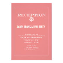 Invitation mignonne de réception de mariage de pêc