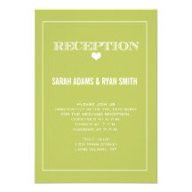 Invitation mignonne de réception de mariage de ver
