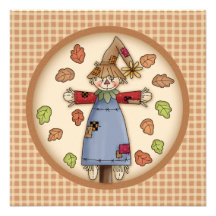 Invitation mignonne de thanksgiving de plaid et d'