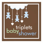 Invitation mobile de baby shower de garçons doux d