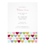 Invitation multi de la partie de Valentine coloré 