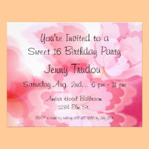 Invitation multi florale orientale d'anniversaire  invitations