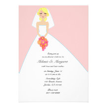 invitation NUPTIALE de coutume de DOUCHE de jeune 