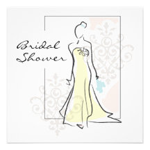 Invitation nuptiale de douche