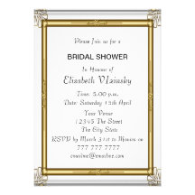 Invitation nuptiale de douche
