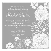Invitation nuptiale de douche