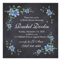 Invitation nuptiale de douche