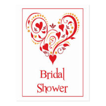 Invitation nuptiale de douche cartes postales