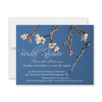 Invitation nuptiale de douche de fleurs de cerisie