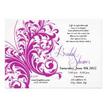 Invitation nuptiale de douche de papillon
