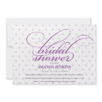 Invitation nuptiale de douche de point de polka