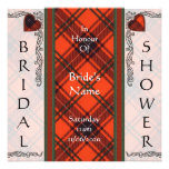 Invitation nuptiale de douche - tartan d'écossais 