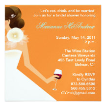 Invitation nuptiale de vin
