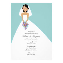 invitation NUPTIALE ethnique de coutume de DOUCHE 
