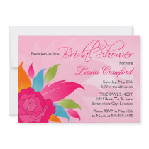 Invitation nuptiale florale colorée élégante de do