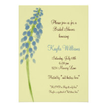 Invitation nuptiale personnalisée de douche