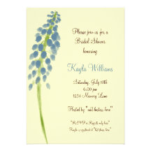 Invitation nuptiale personnalisée de douche