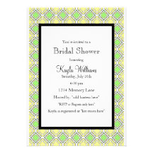 Invitation nuptiale personnalisée de douche