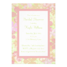 Invitation nuptiale personnalisée de douche