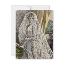 Invitation nuptiale victorienne vintage de douche