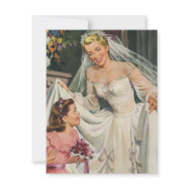 Invitation nuptiale vintage de douche