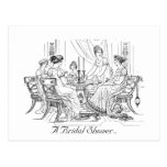 Invitation nuptiale vintage de douche cartes postales
