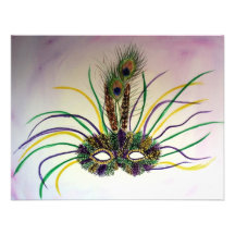 Invitation ou invitations de masque de plume de ma