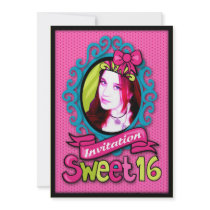 invitation personnalisable du bonbon 16