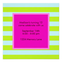 Invitation personnalisée d'anniversaire