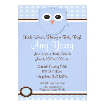 Invitation personnalisée par baby shower bleu de g