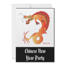 Invitation polychrome de dragon