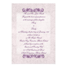 Invitation pourpre de Flourish